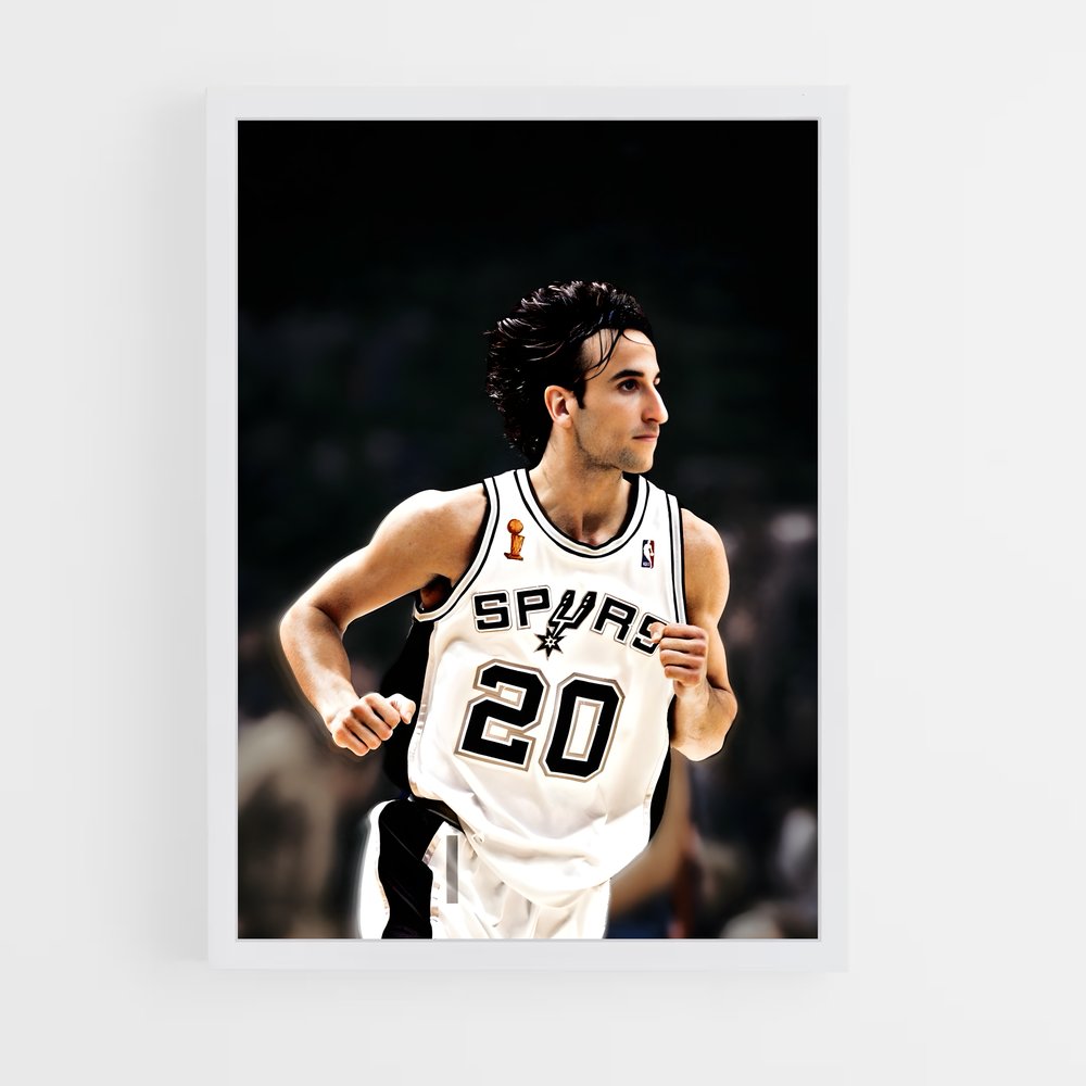 Poster L'Esprit de Manu – affiche Basketball (vue 3)